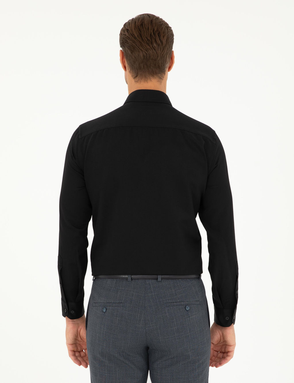 Siyah Slim Fit Arm_rl_ Uzun Kollu G_mlek - Pierre cardin фото 5