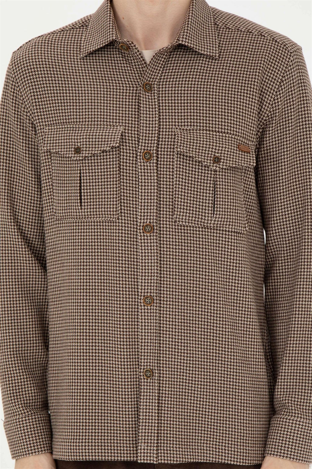 Мужская рубашка с длинным рукавом кокосового цвета - U.s. polo assn фото 6