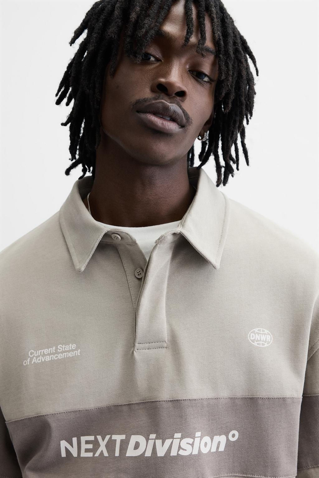 WASHED COLOUR BLOCK POLO SHIRT - Zara фото 6