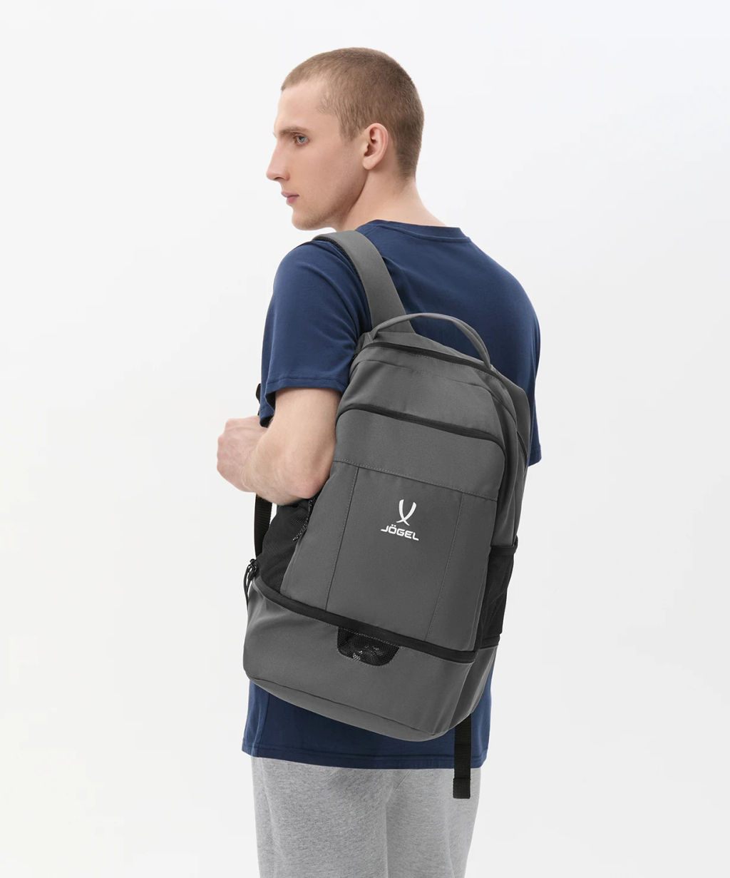 Рюкзак с двойным дном JOGEL CAMP Double Bottom 2.0, темно-серый  фото 10