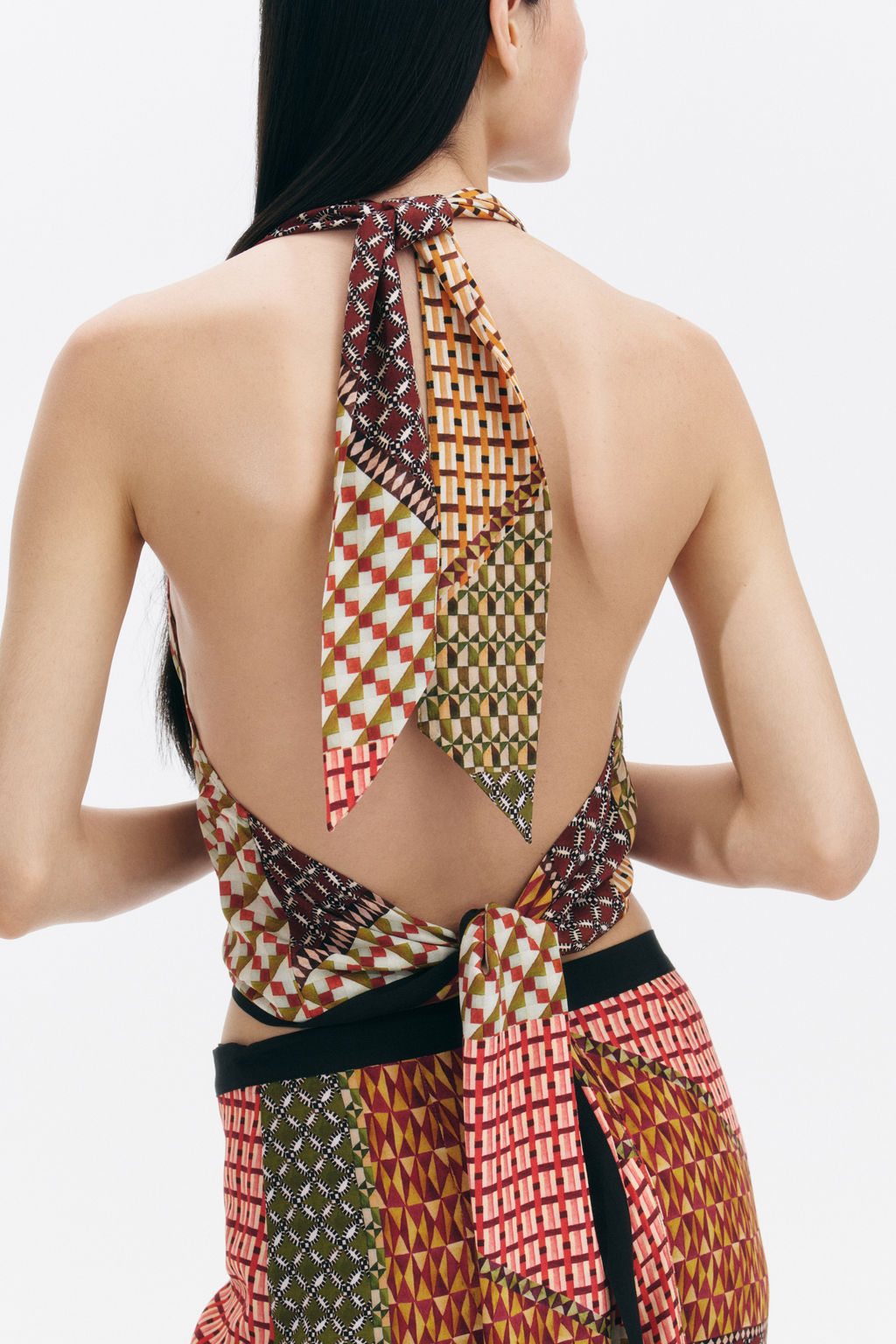 Top halter con escote drapeado - H&m фото 3