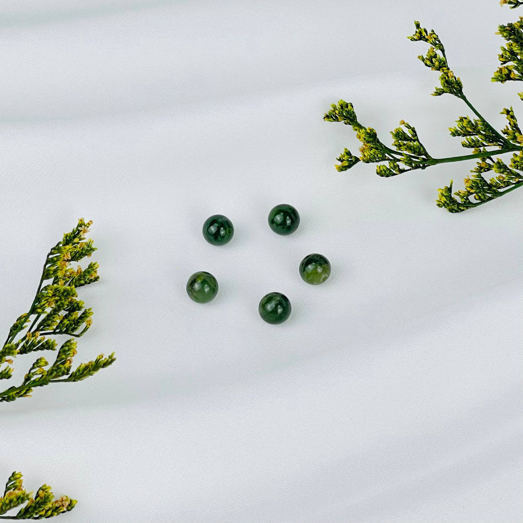 Бусины для украшений из Нефрита (5 шт)