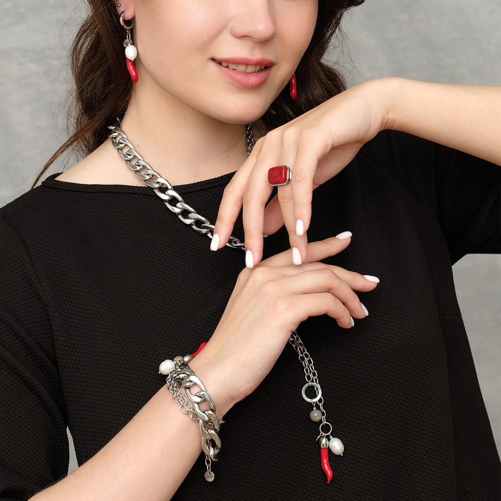 Серьги из муранского стекла PAPRIKA LC3446