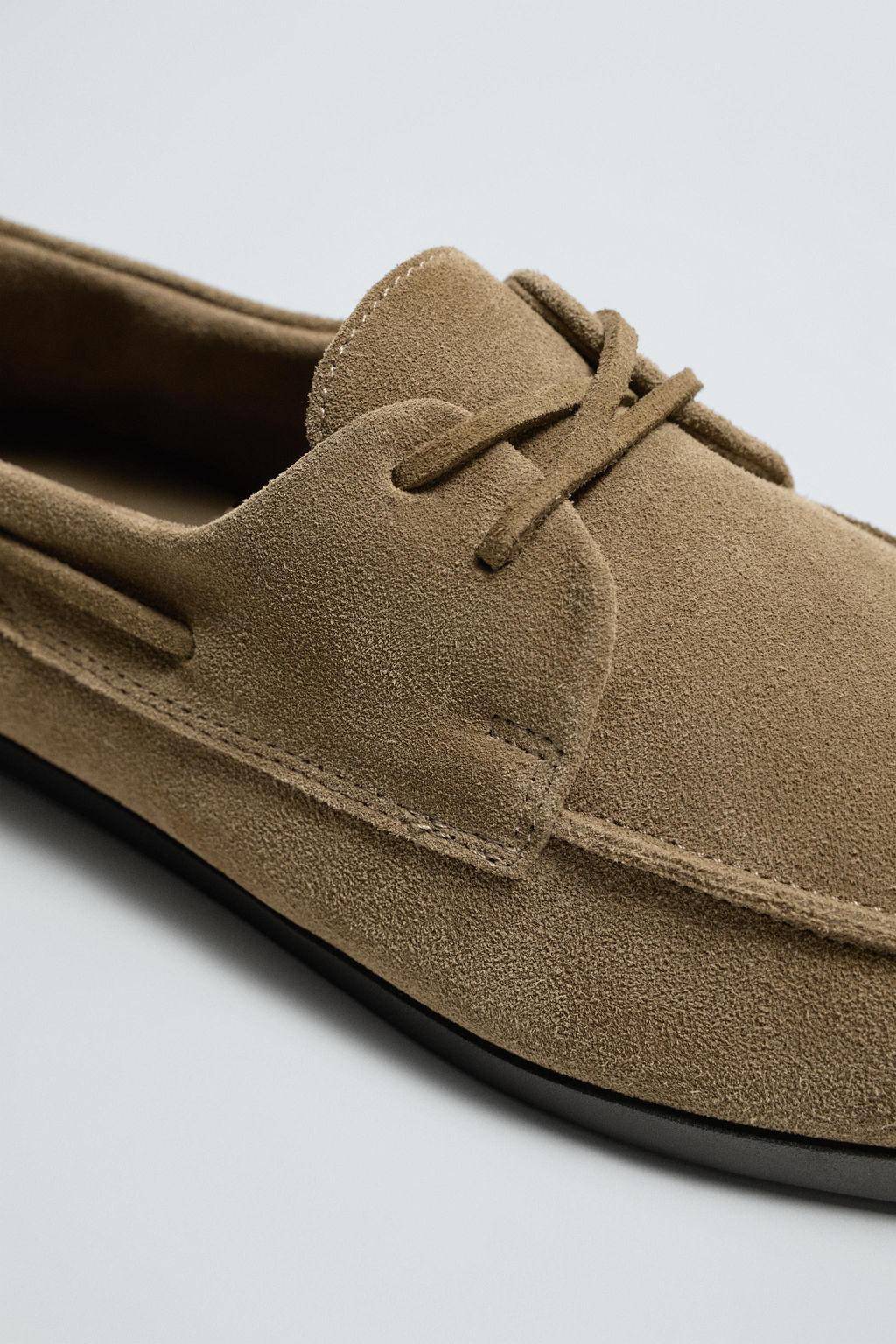 ZAPATO N?UTICO PIEL / Gris Topo - Zara фото 3