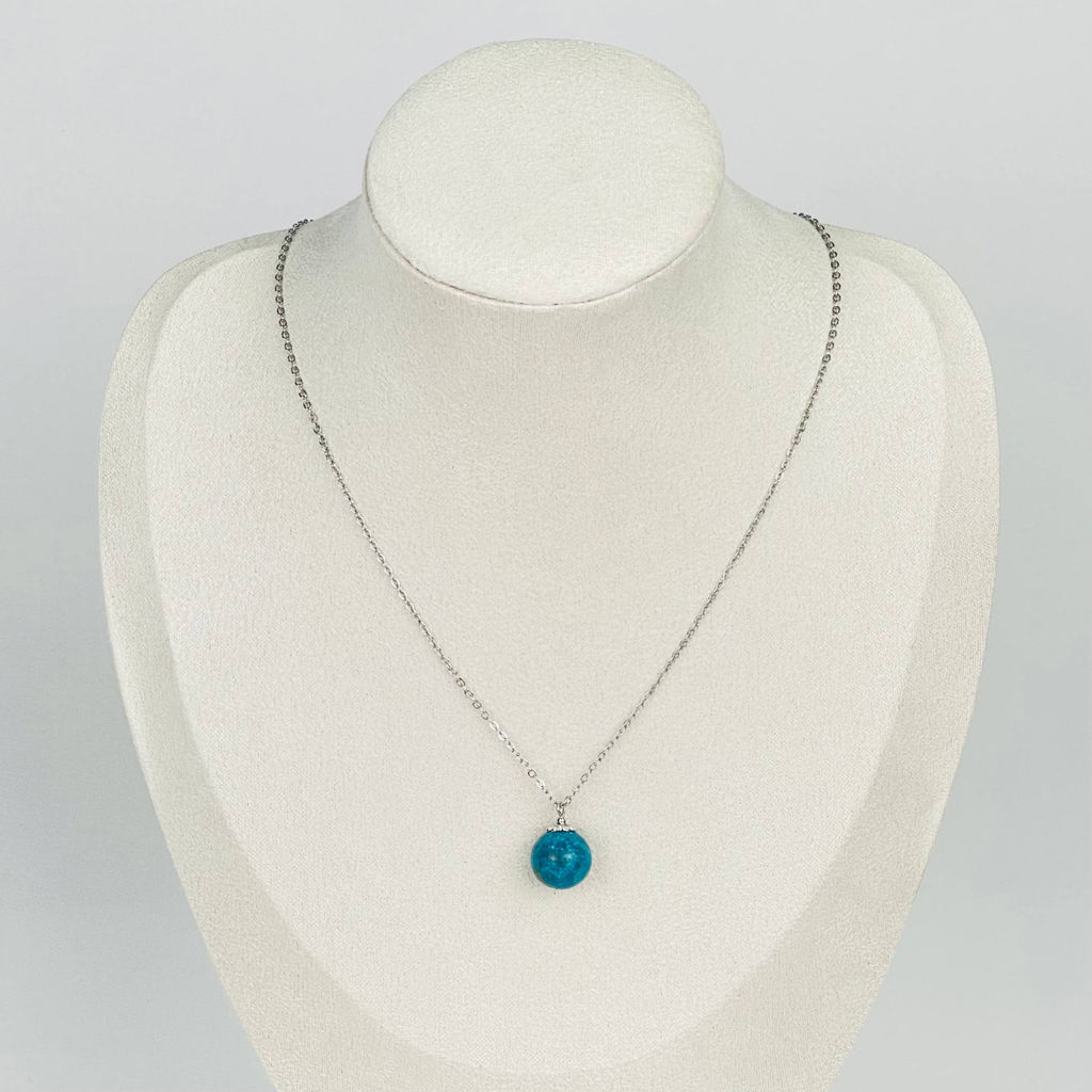 Кулон на цепочке из Бирюзы 45 см +