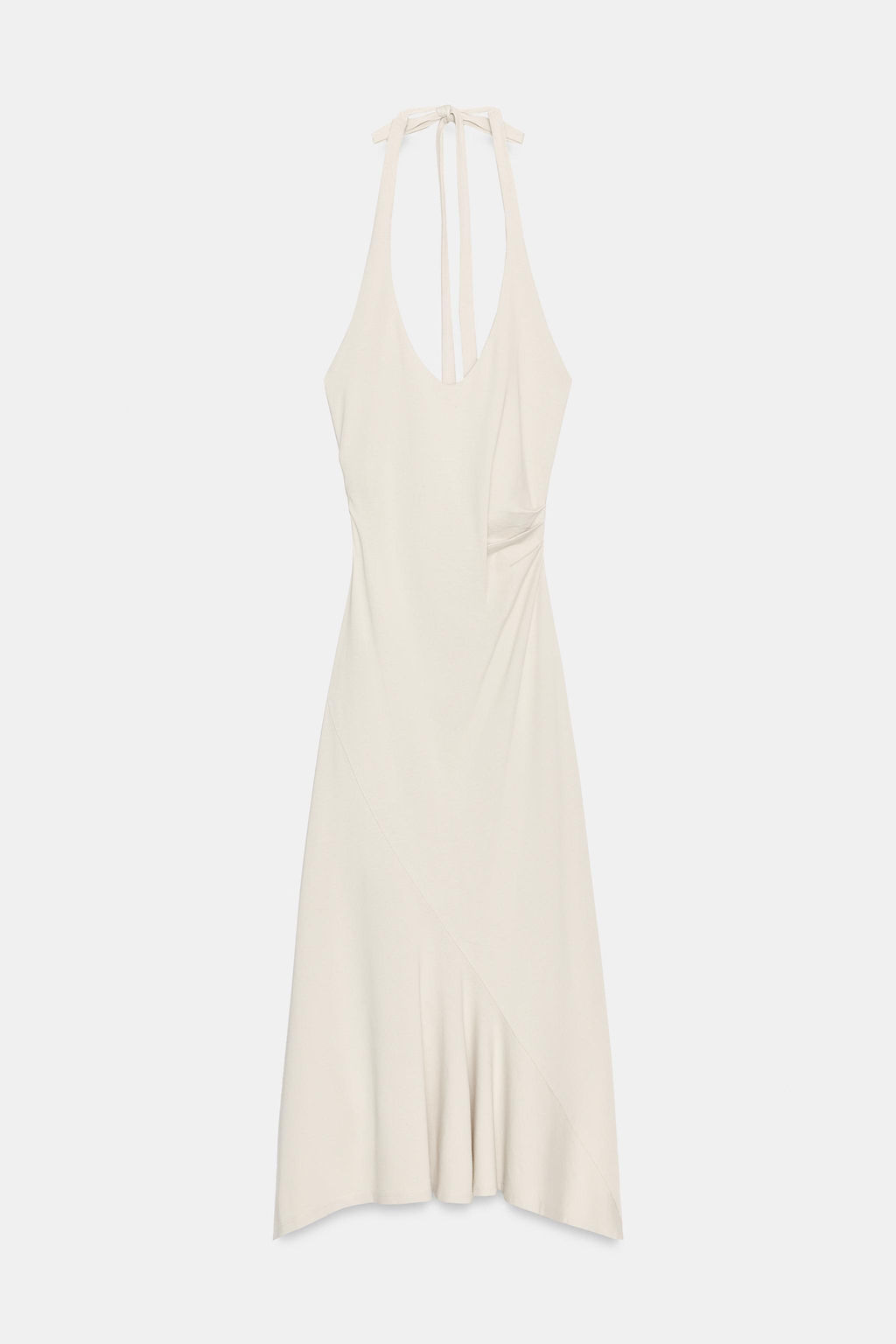 VESTIDO ESPALDA DESCUBIERTA / Beige - Zara фото 7