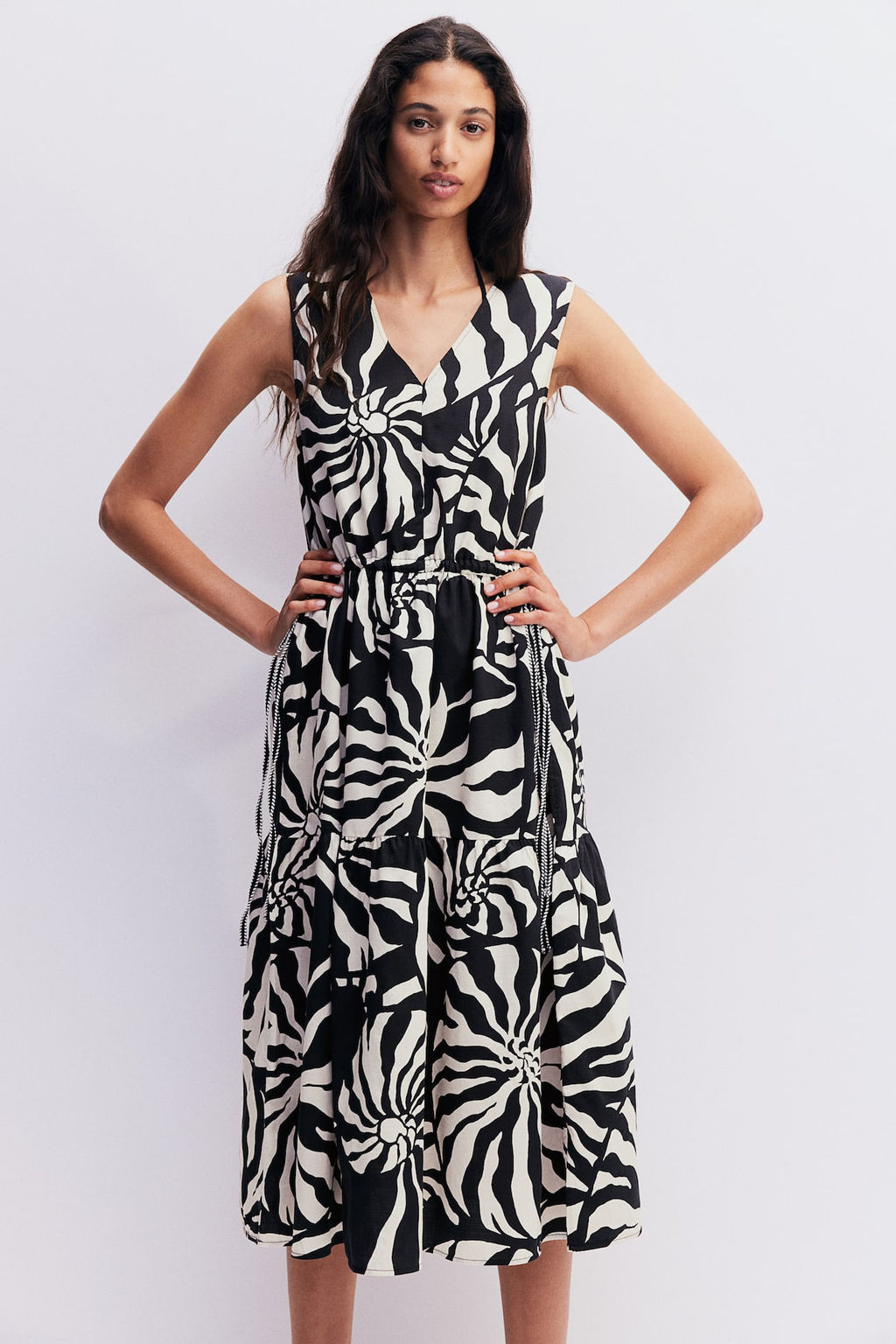 Vestido de algodon con cordon de ajuste - H&m фото 2