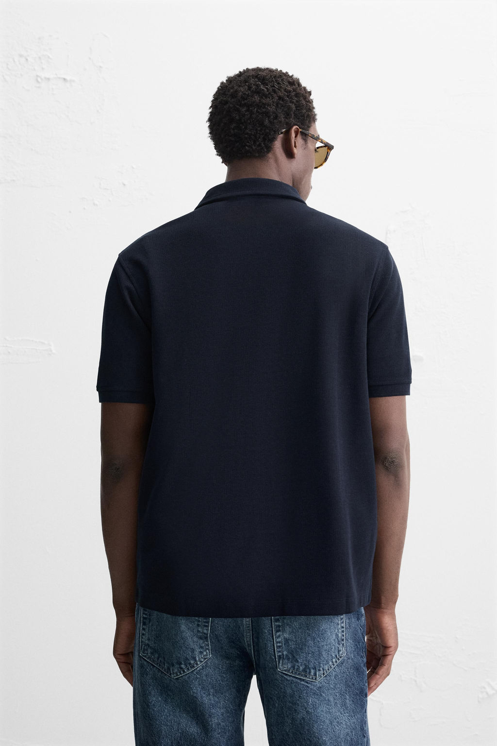 BASIC TEXTURED POLO SHIRT - Zara фото 3