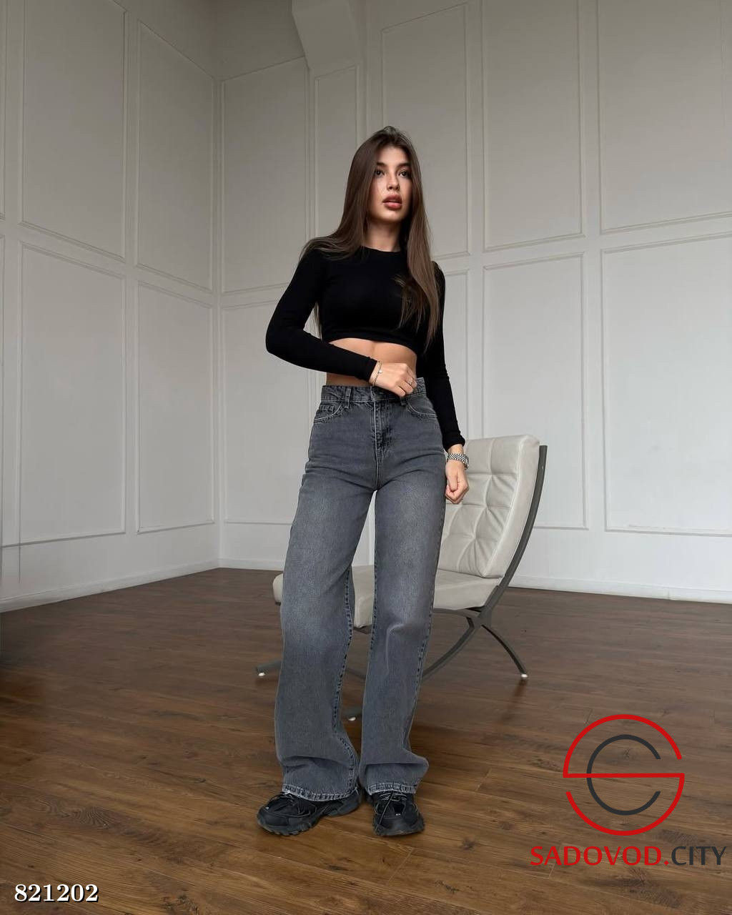 Джинсы женские с высокой посадкой - Bruno фото 2