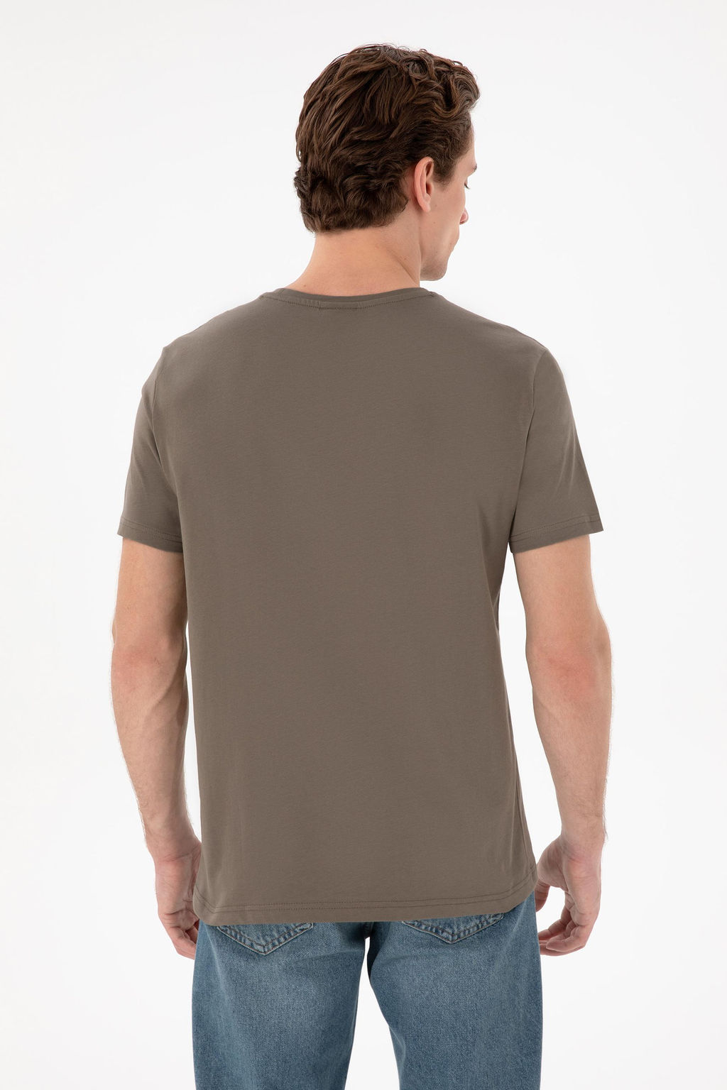 Erkek Regular Fit Bisiklet Yaka Vizon Basic Ti__rt Sepette S_rpriz _ndirim - U.s. polo assn фото 12