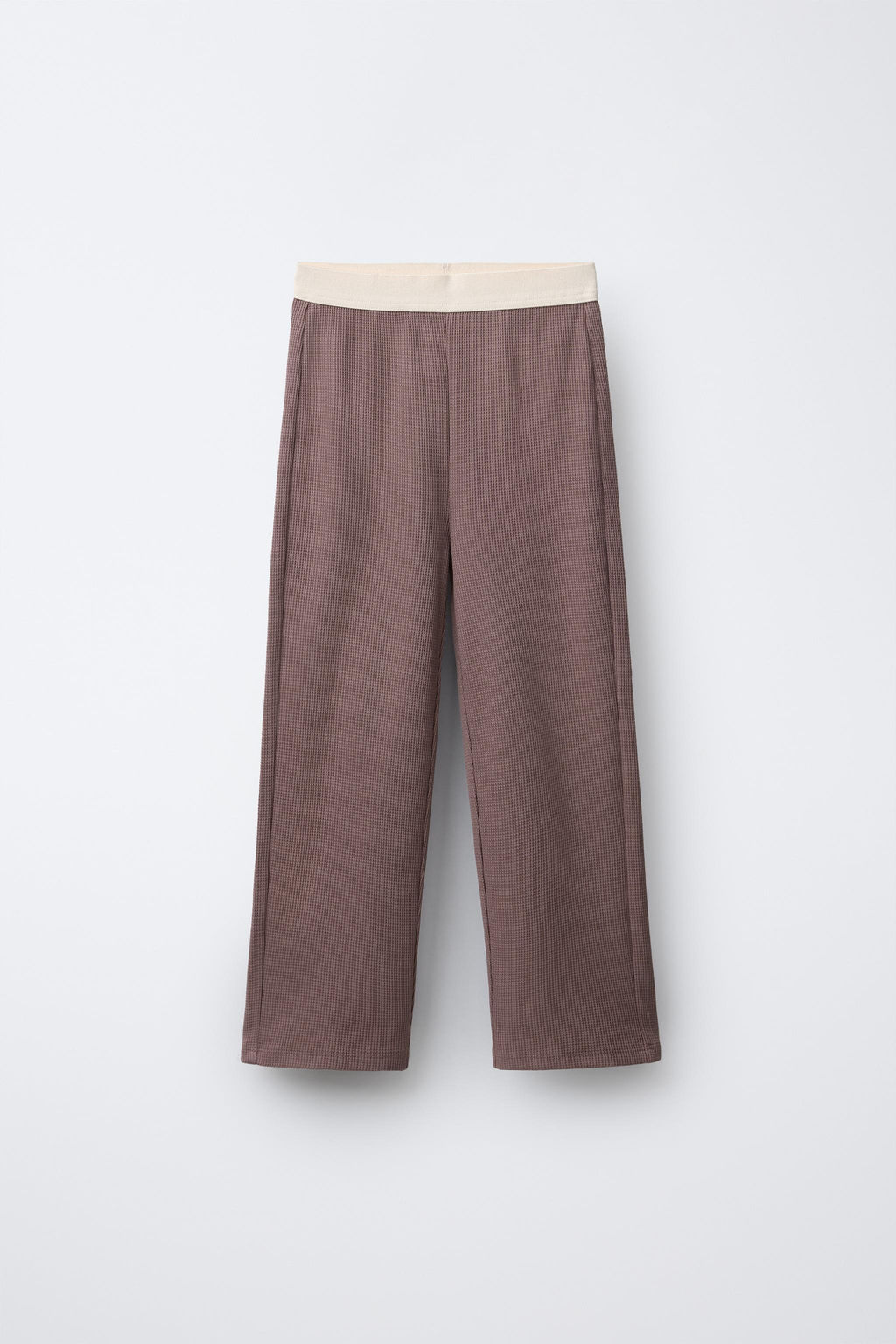 AGES 6-14 / WAFFLE KNIT PYJAMAS WITH EMBROIDERED TEXT - Zara фото 4