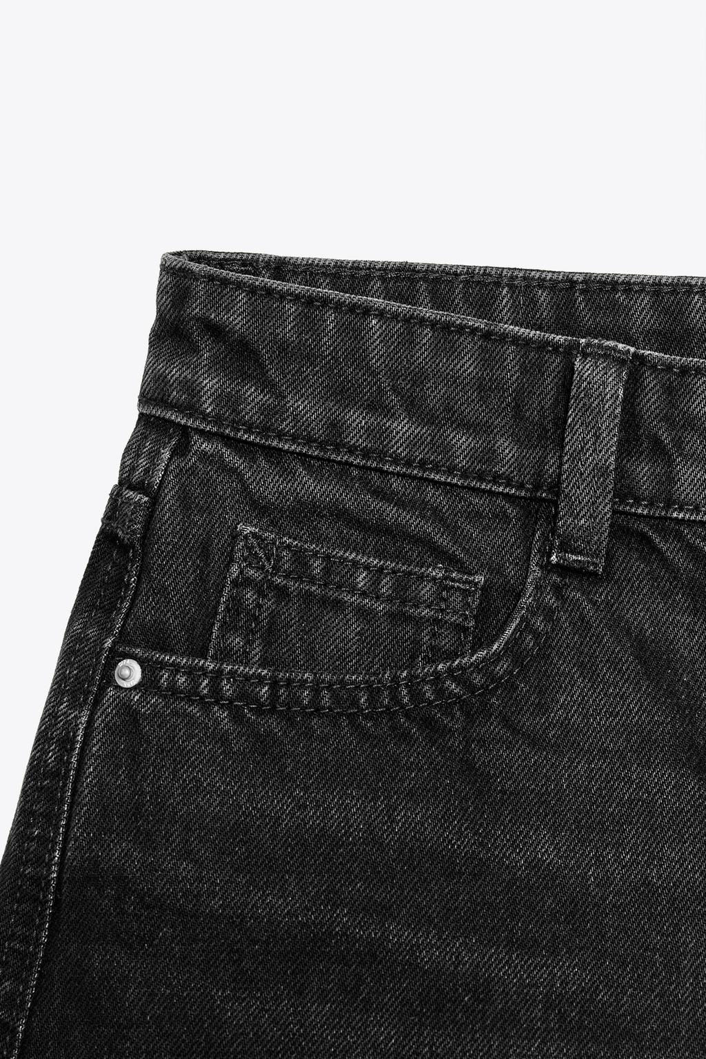 Z1975 MOM FIT MID-WAIST SHORTS - Zara фото 6