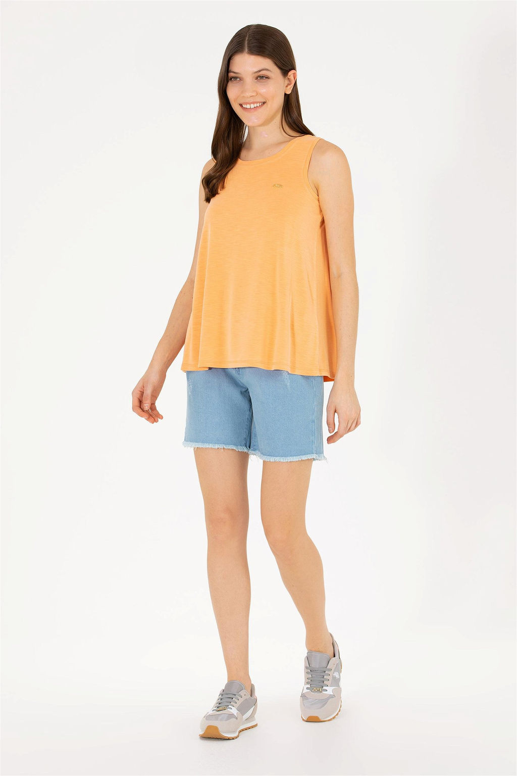 Женские голубые джинсовые шорты Неожиданная скидка в корзине - U.s. polo assn фото 3