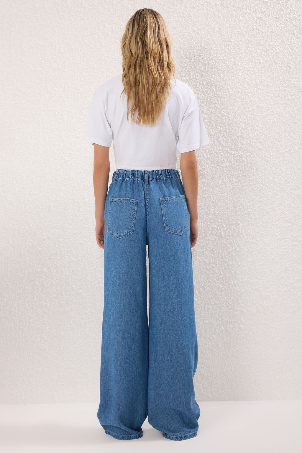 Mavi More Sustainable %100 Tencel Beli Lastikli Yuksek Bel Jeans TWOSS25JE00293 - Trendyolmilla фото 4