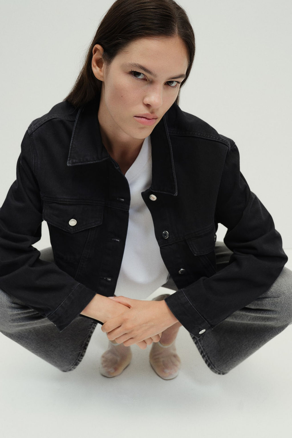 Baggy Bootcut Regular Jeans - H&m фото 3