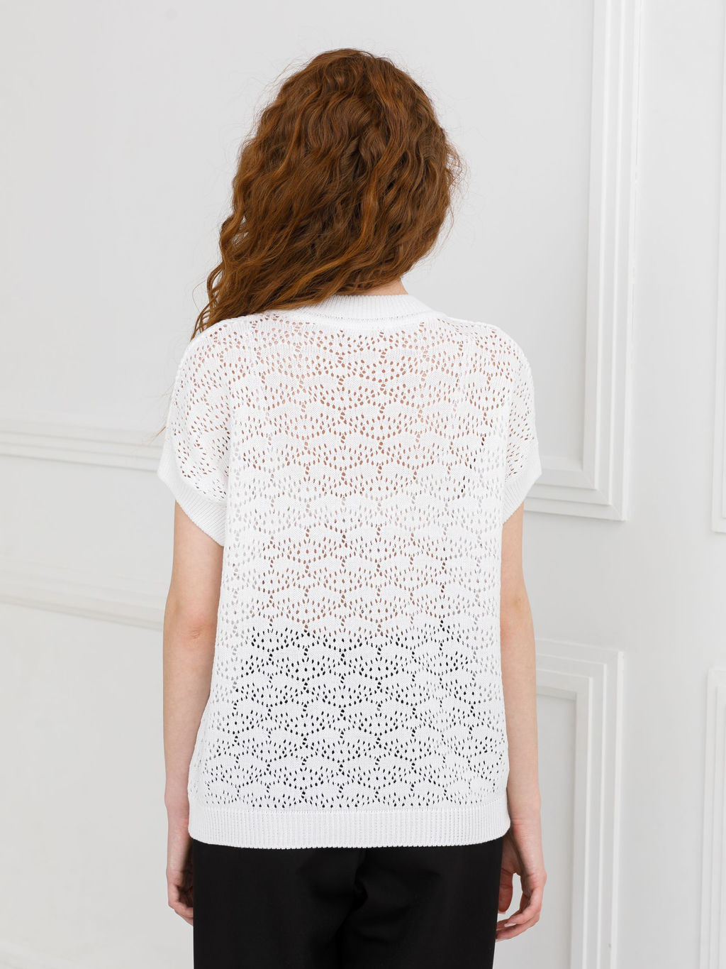 Блузка вязаная