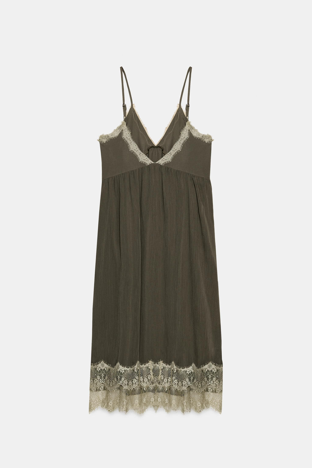 LACE CAMISOLE DRESS - Zara фото 17