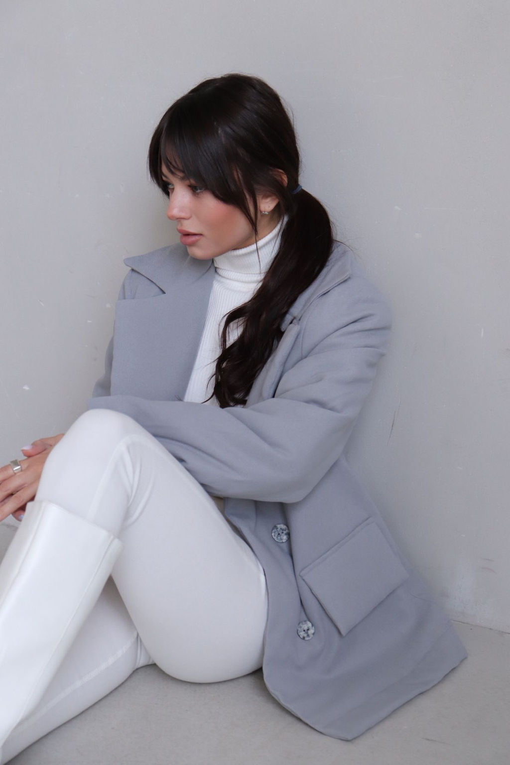 Martichelli Куртка утеплённая светло-серая  фото 5