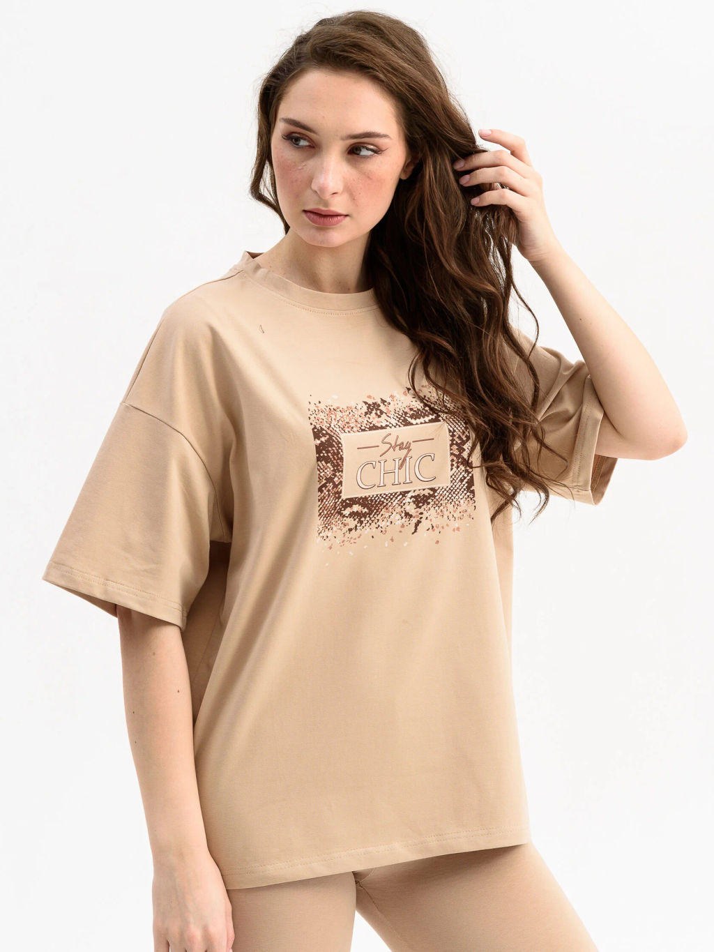 94% хлопок Футболка женская Оверсайз.Шик - Оптима фото 2