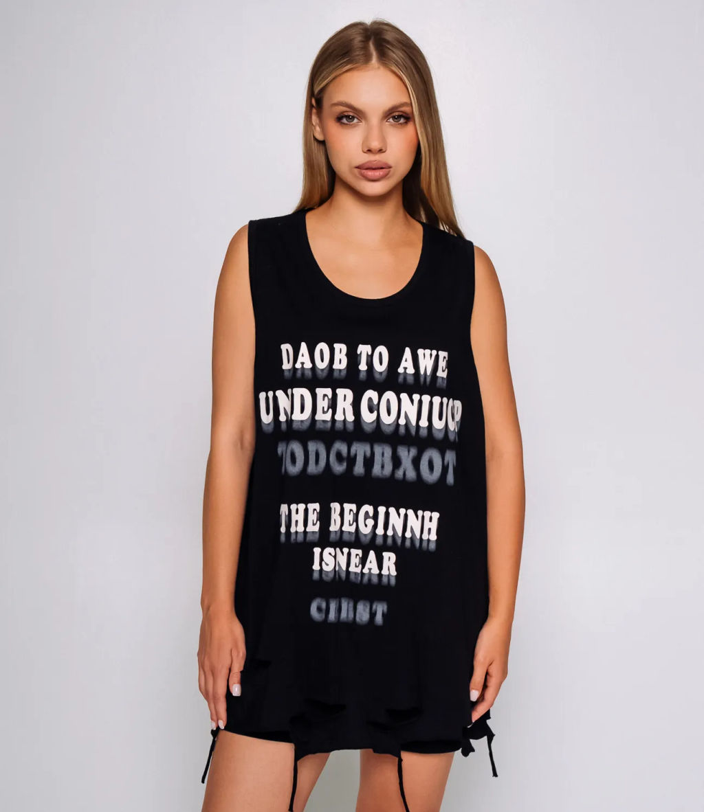 Майка #КТ2825, чёрный