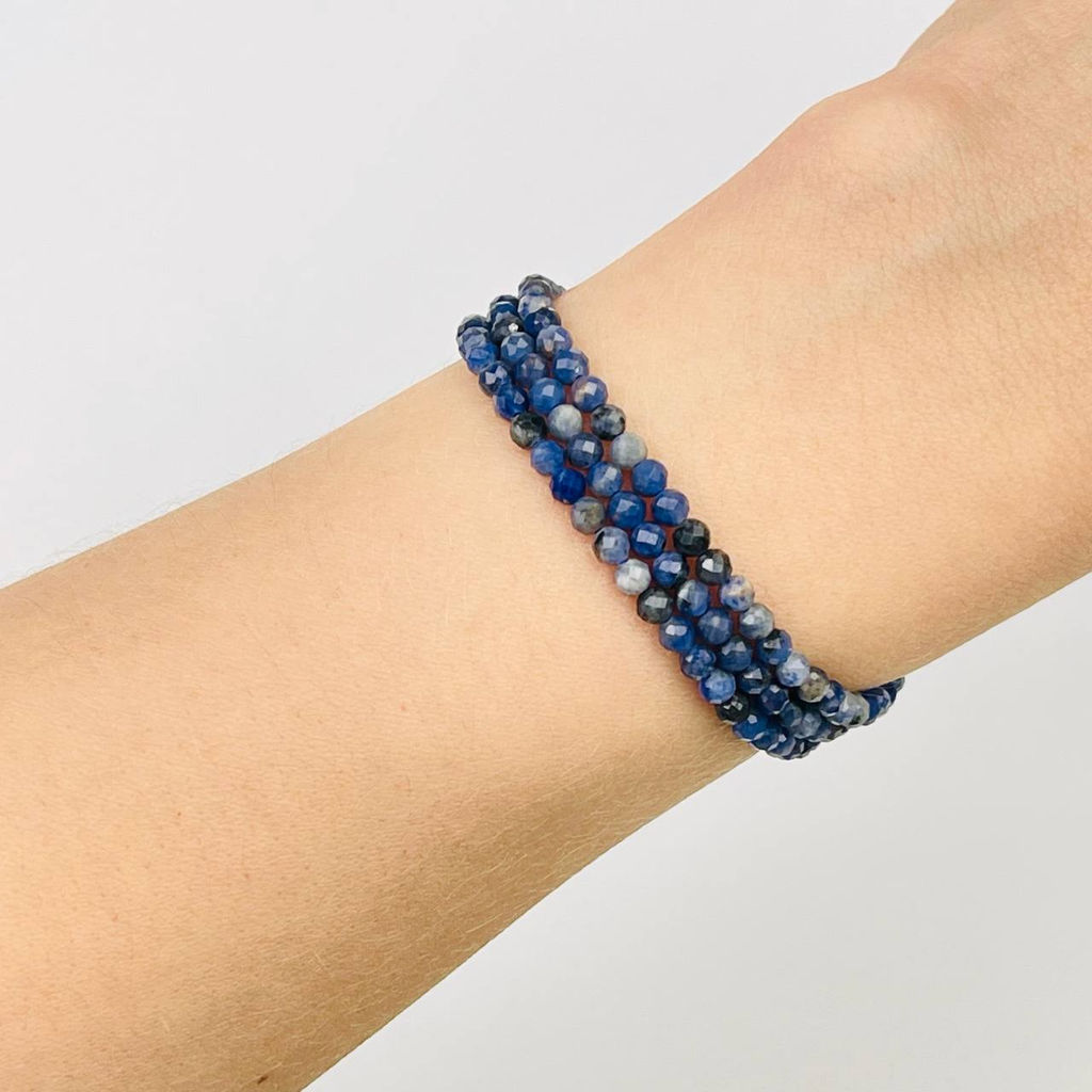 Бусины для украшений из Содалита (110 бусин) 39 см