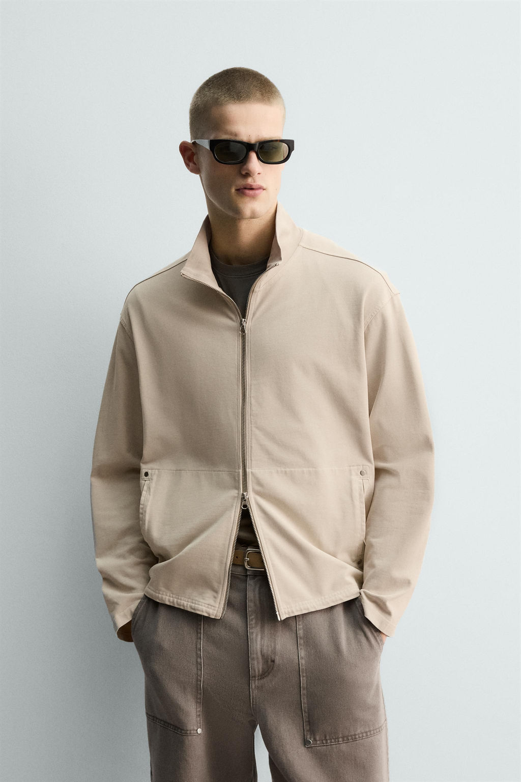 WASHED ZIP-UP SWEATSHIRT - Zara фото 2