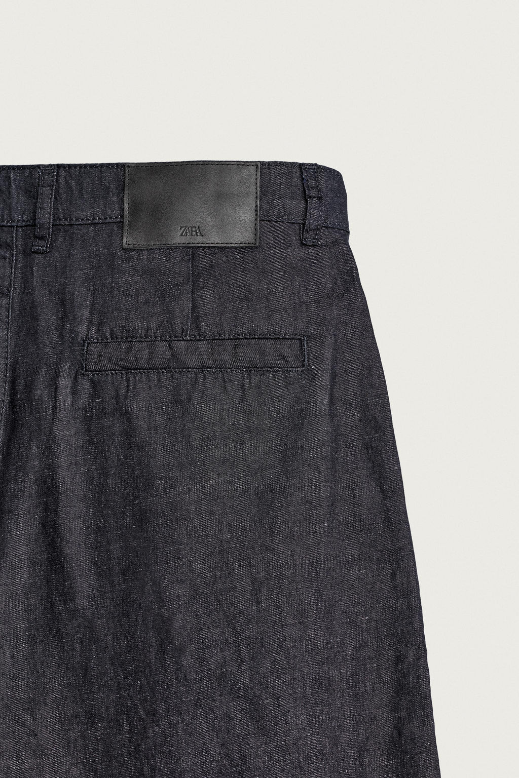 PANTAL?N CHINO DENIM LIGERO ALGOD?N - LINO / ?ndigo - Zara фото 9
