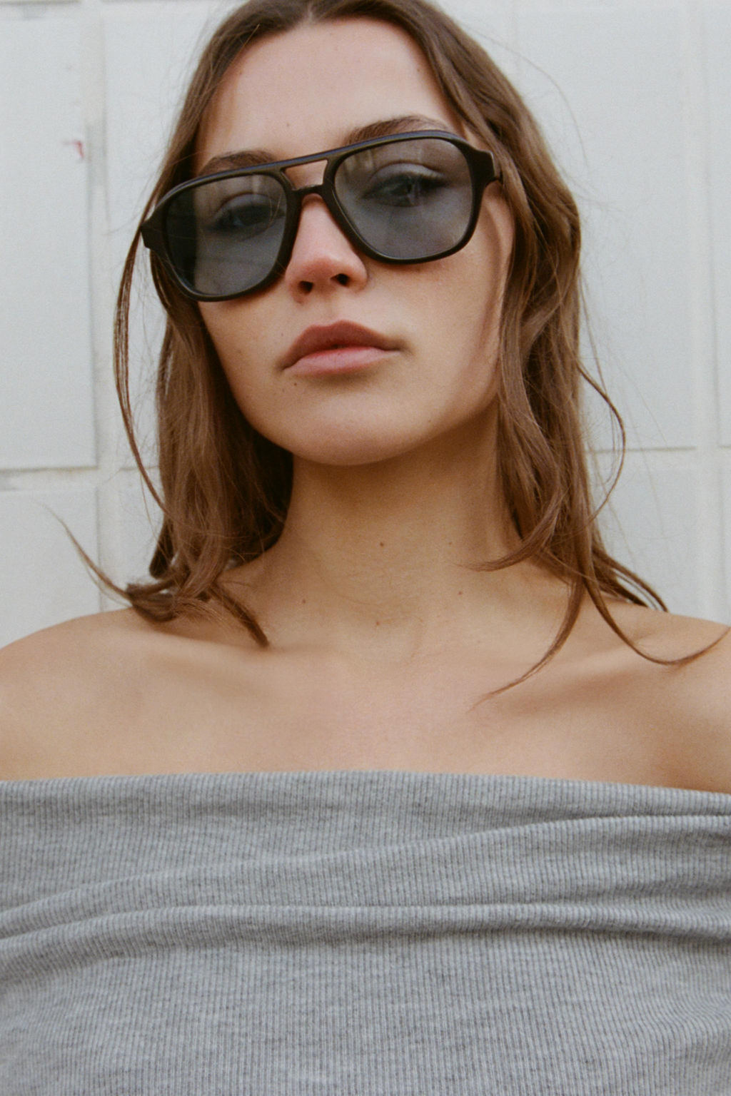 JERSEY PUNTO OFF SHOULDER / Gris vigor? - Zara фото 3
