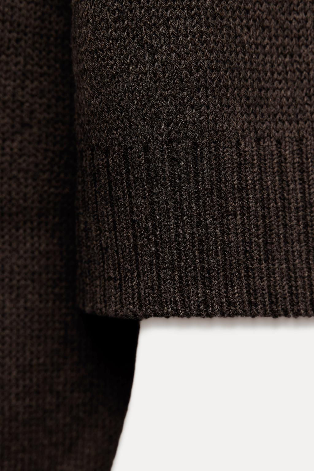 FITTED KNIT CARDIGAN - Zara фото 9