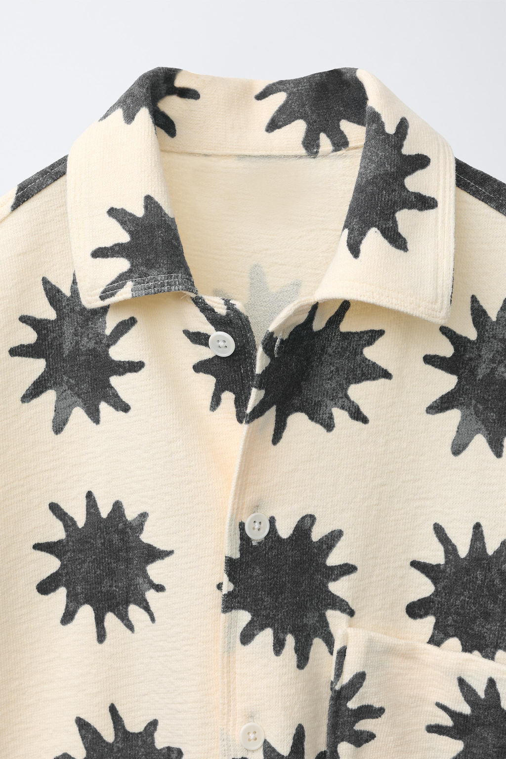 CAMISA ESTAMPADO SOLES / Crudo