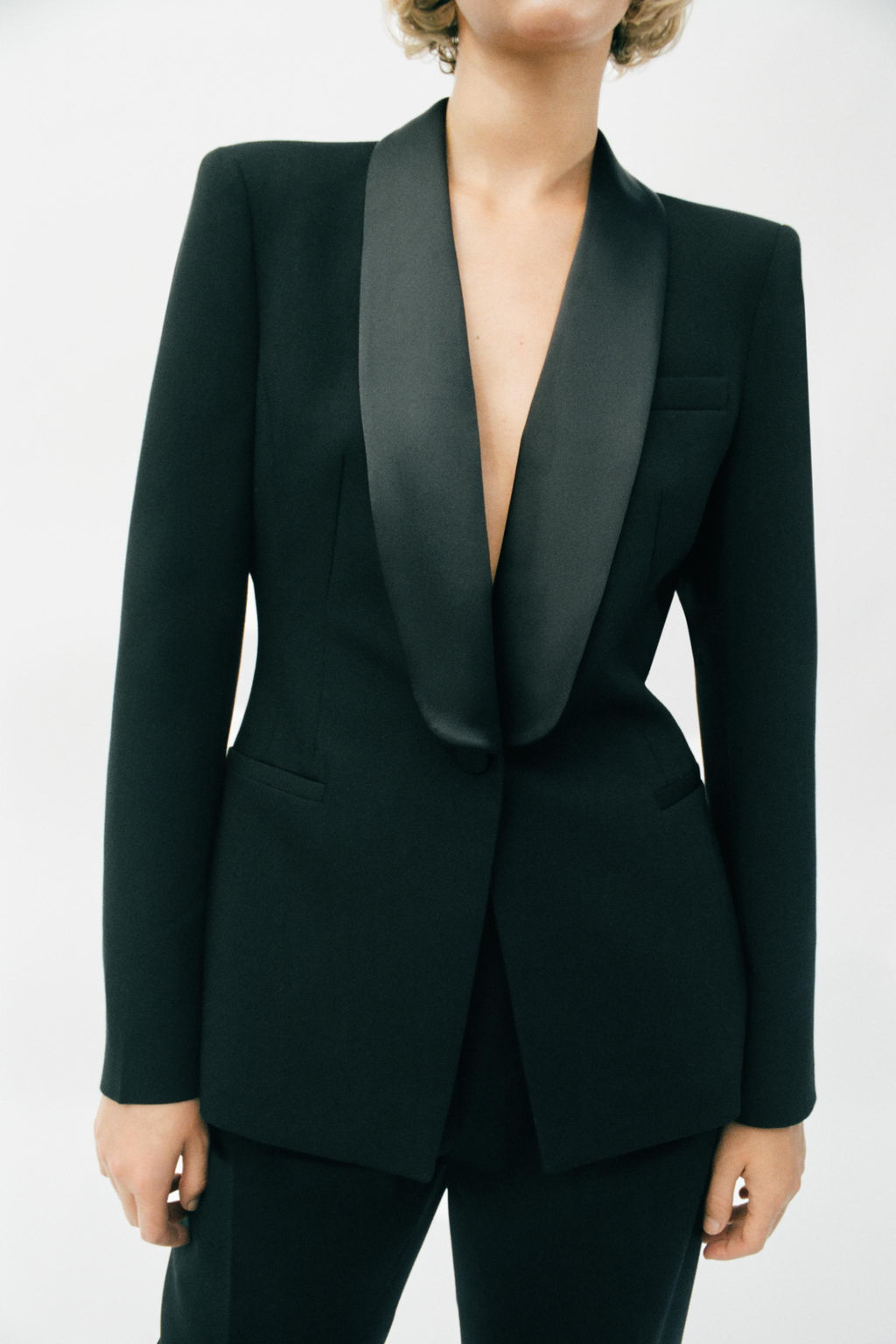 TAILORED TUXEDO BLAZER - Zara фото 3
