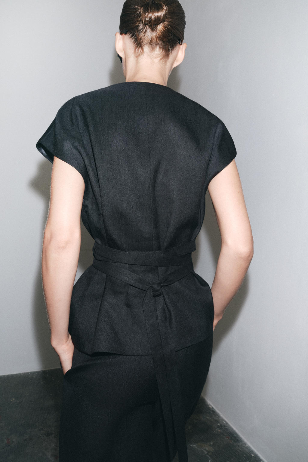 ZW COLLECTION LINEN BLEND WAISTCOAT - Zara фото 10