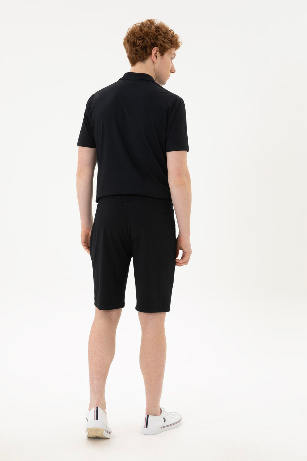 Мужские черные трикотажные шорты - U.s. polo assn фото 10
