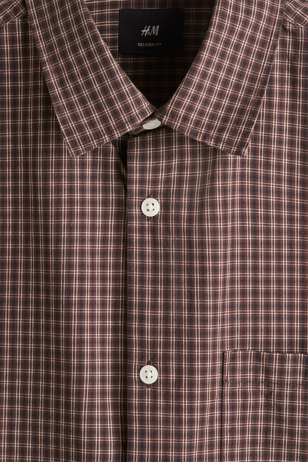 Camisa de manga corta Relaxed Fit - H&m фото 4