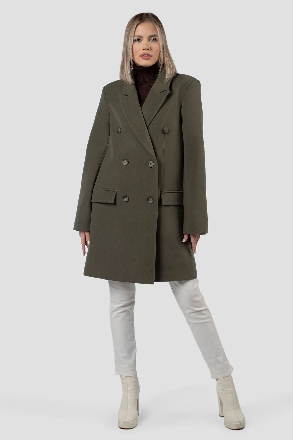 01-11935 Пальто женское демисезонное