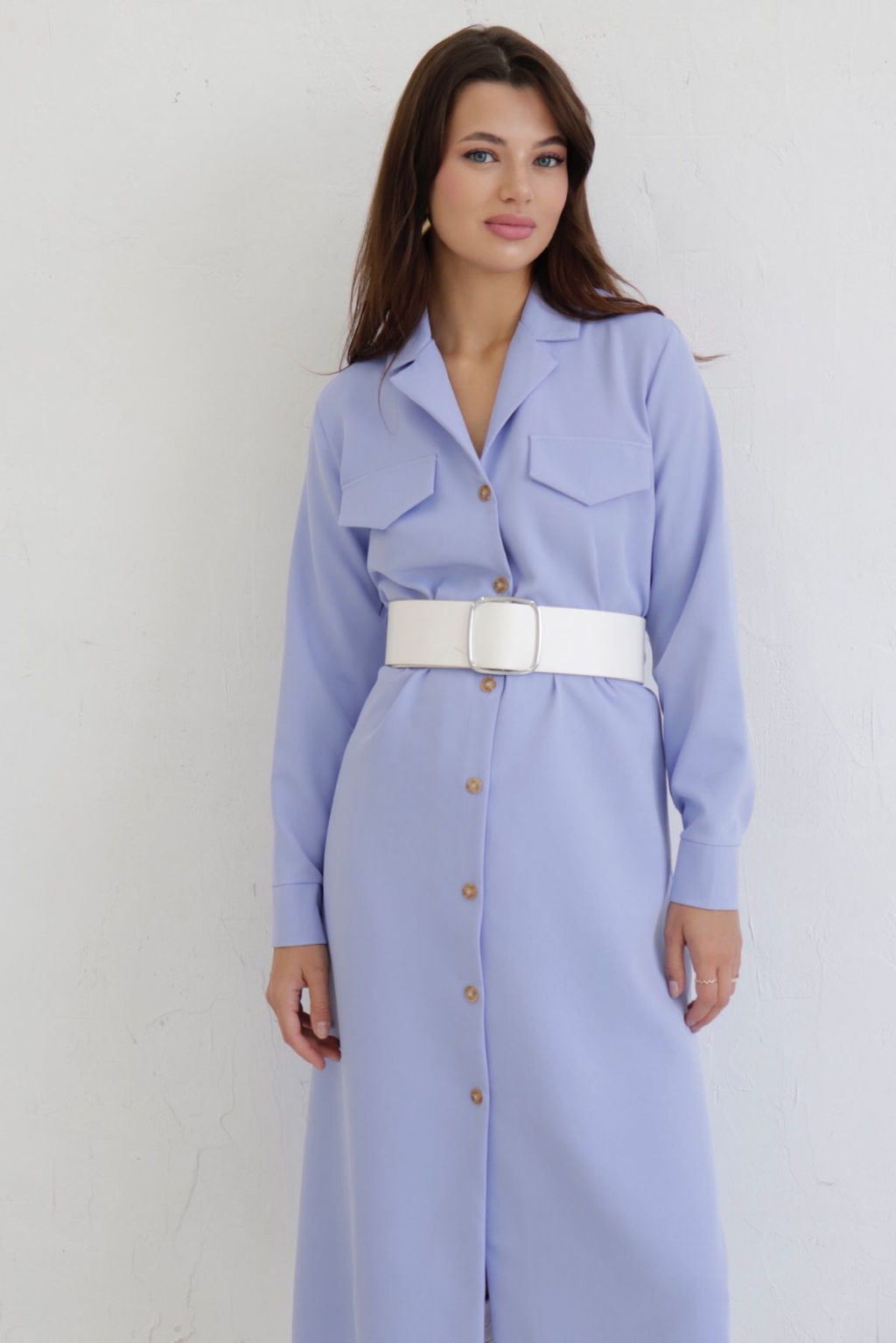 Платье-рубашка с английским воротником - Martichelli фото 78