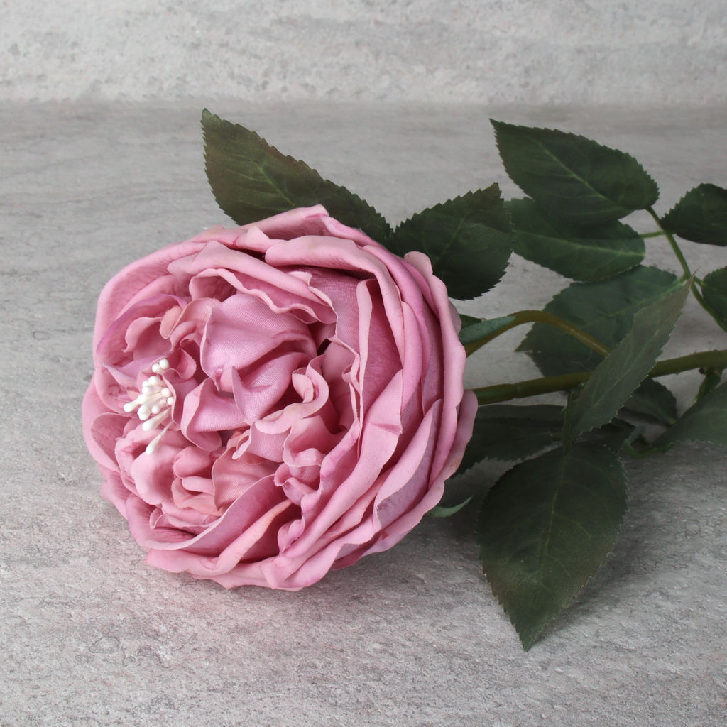 Цена за 1 шт. Цветок искусственный Пионовидная роза 59 см / GR-005 /уп 144/силикон - ГалеонТрейд фото 16