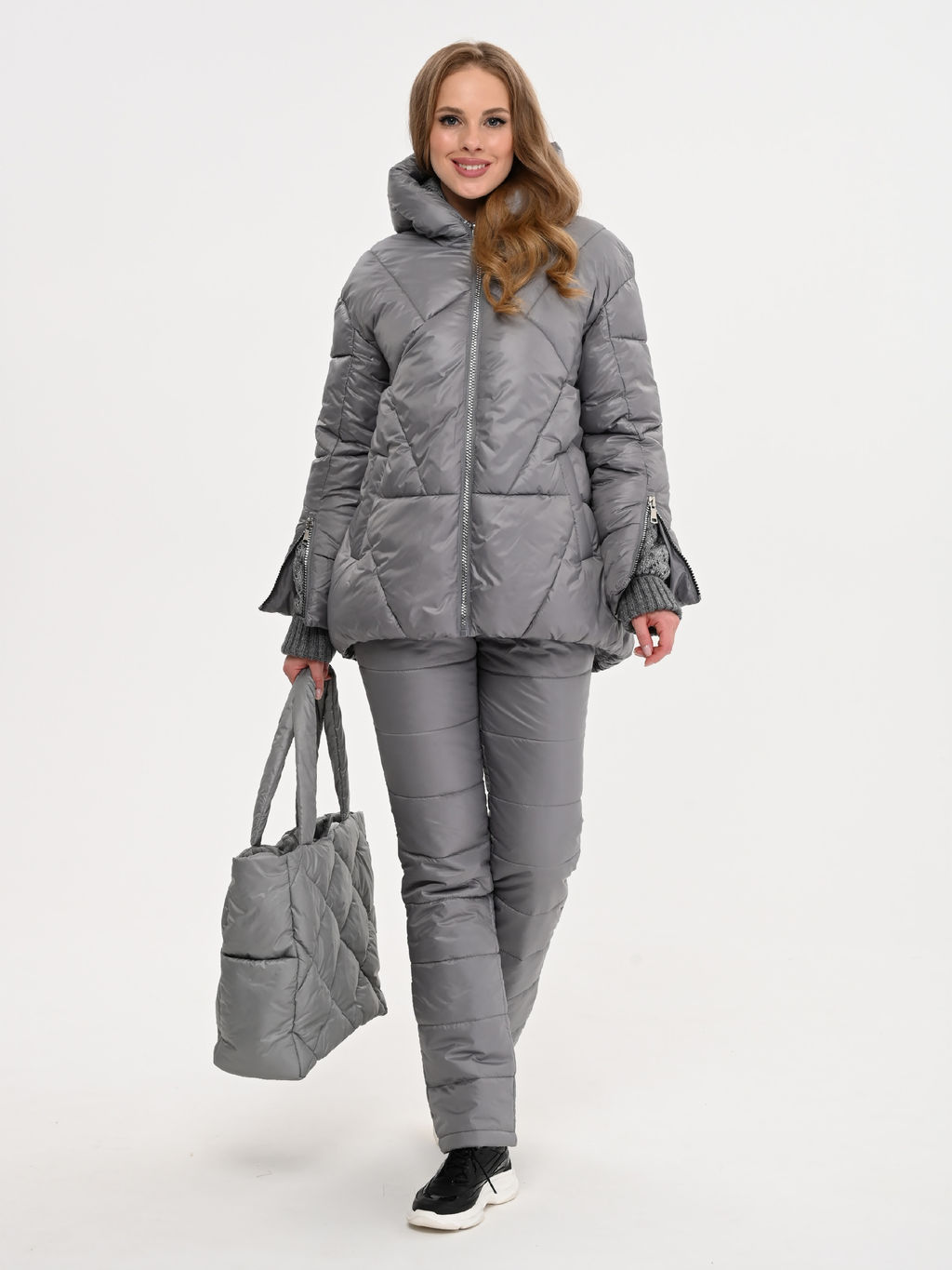 Сумка из стеганой плащевой ткани на синтепухе - А+б коллекция фото 5