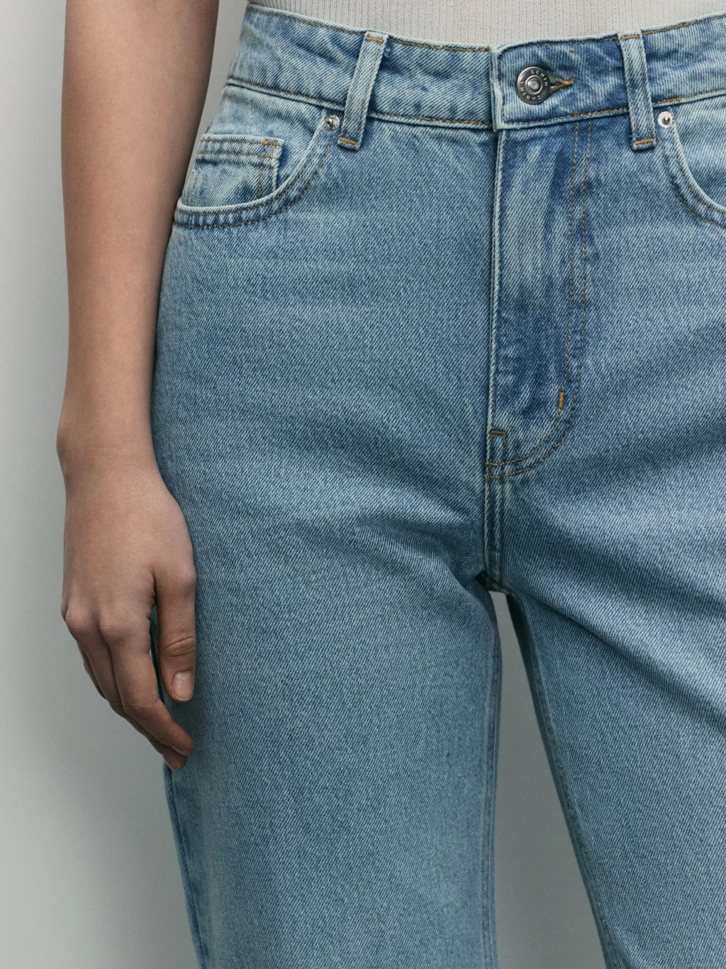 Джинсы straight с высокой посадкой / Zarina фото 5