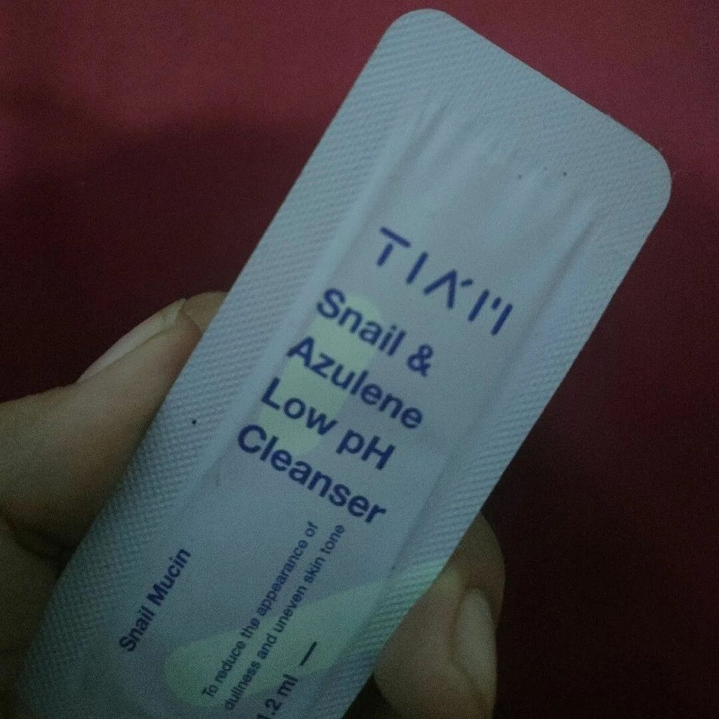 TIAM Snail & Azulene Low pH Cleanser, 1.2ml*10ea - Успокаивающий гель для умывания 1.2мл*10шт