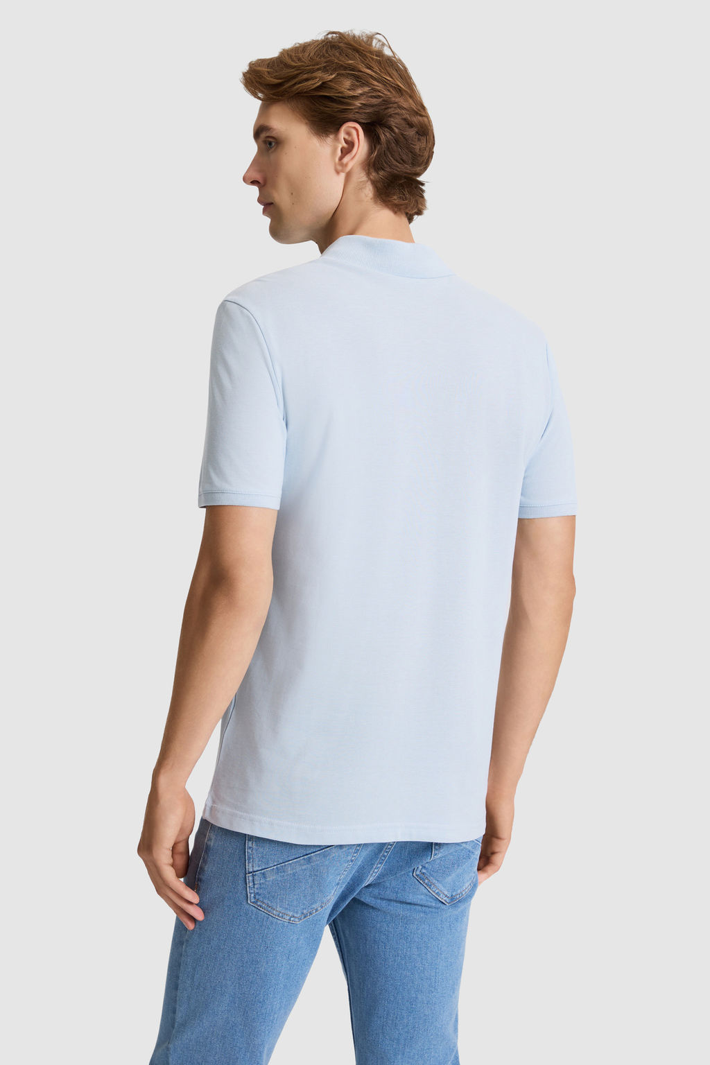 Erkek A__k Mavi Regular Fit Polo Yaka Ti__rt - U.s. polo assn фото 2