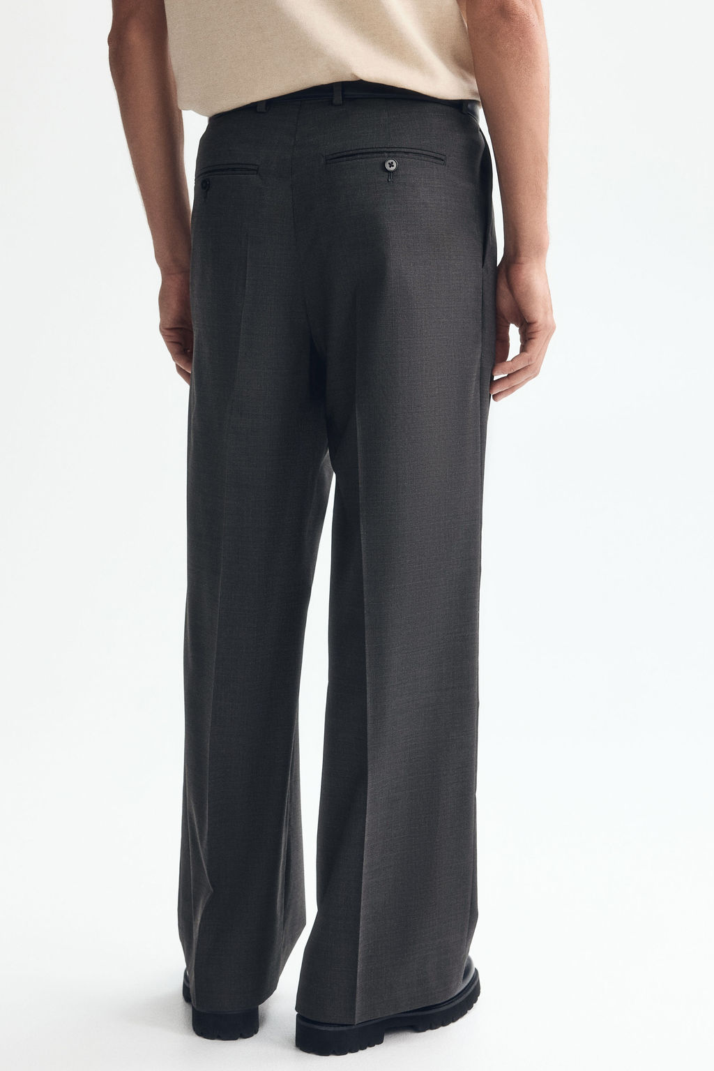 Pantal?n sastre en mezcla de lana Loose Fit - H&m фото 8