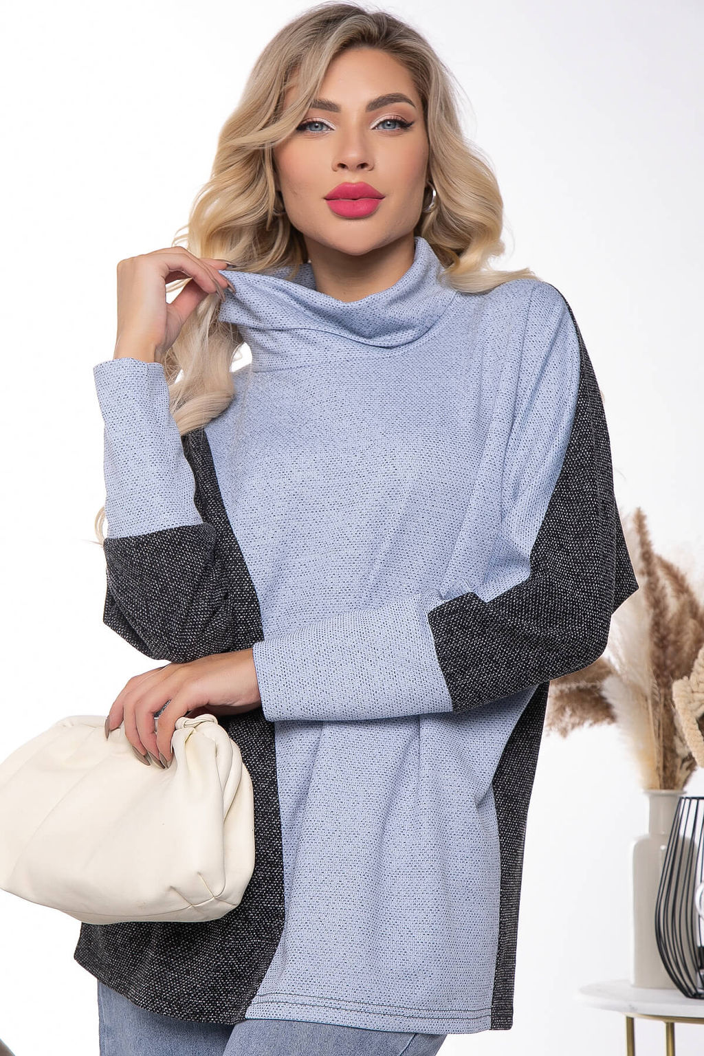 Джемпер Наири (голубой) Б7800 - Lt collection фото 4