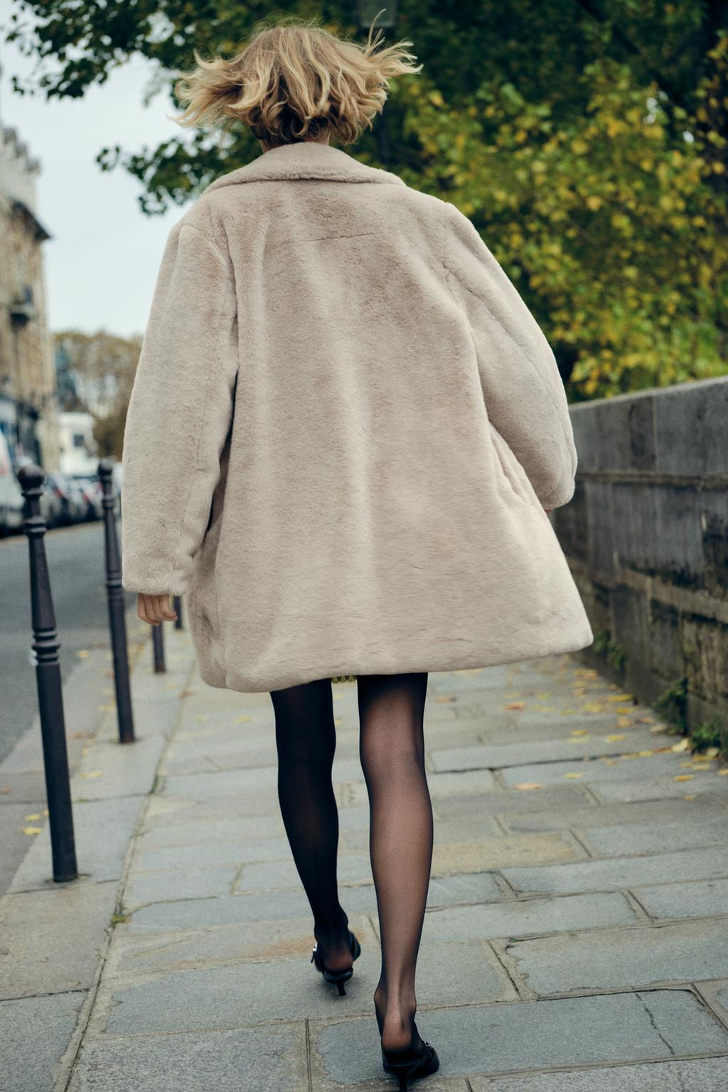 FAUX FUR COAT - Zara фото 3