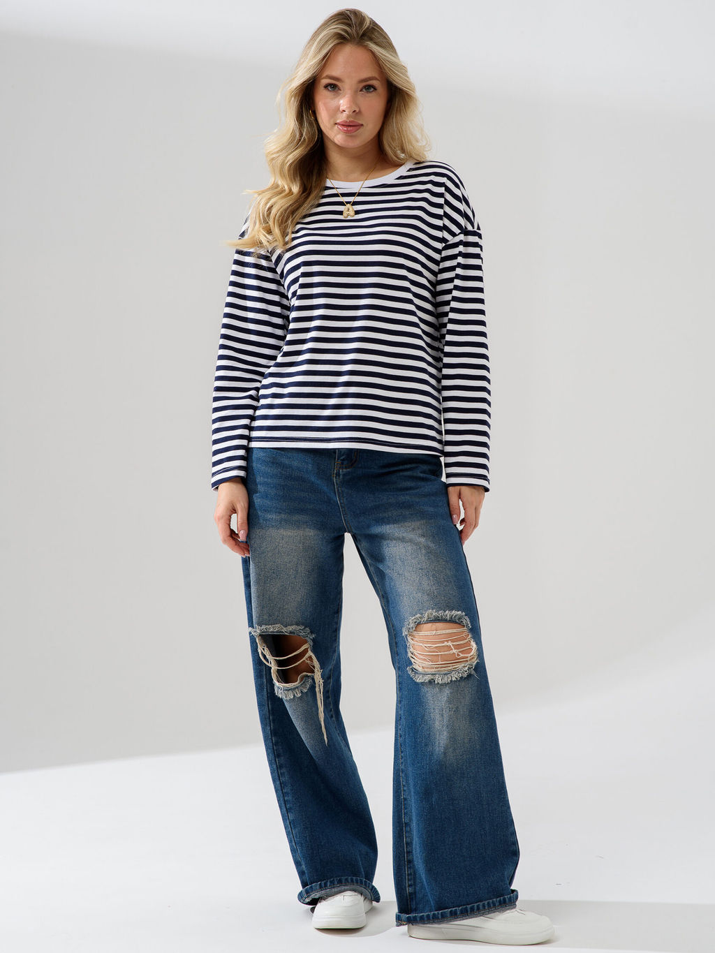 Лонгслив тельняшка 100% хлопок - Оптима фото 3