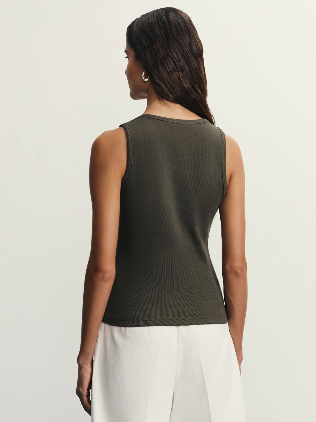 Топ в рубчик на пуговицах / Zarina фото 5