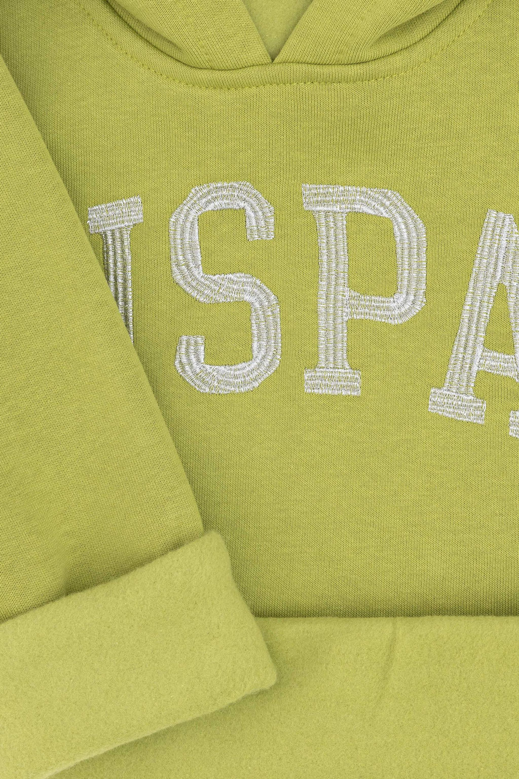 Базовый свитшот фисташкового цвета для девочек - U.s. polo assn фото 4