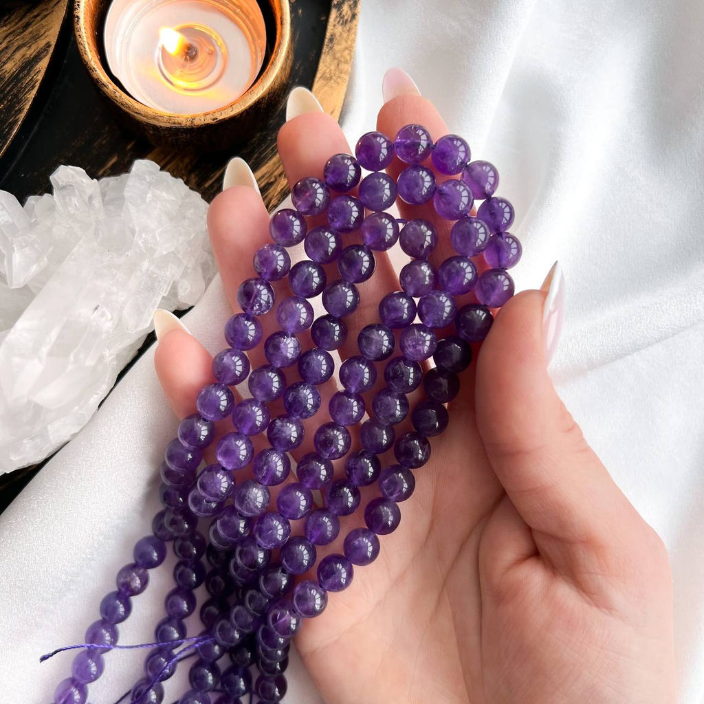 Бусины для украшений из Аметиста