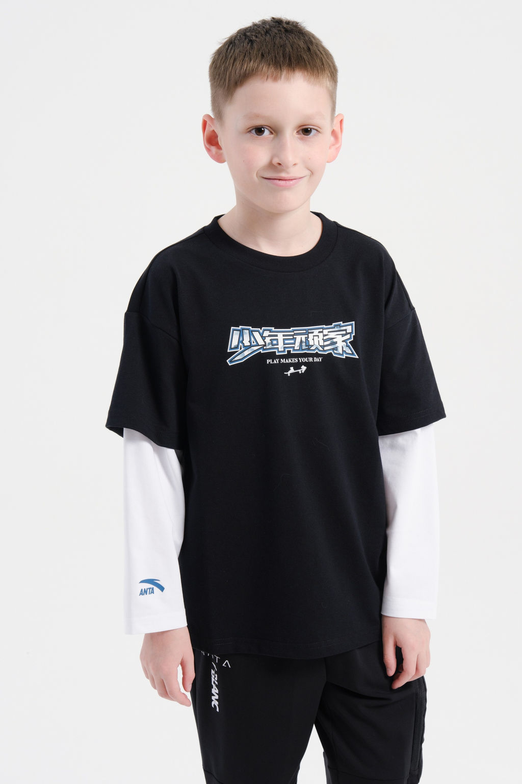 Лонгслив Черный