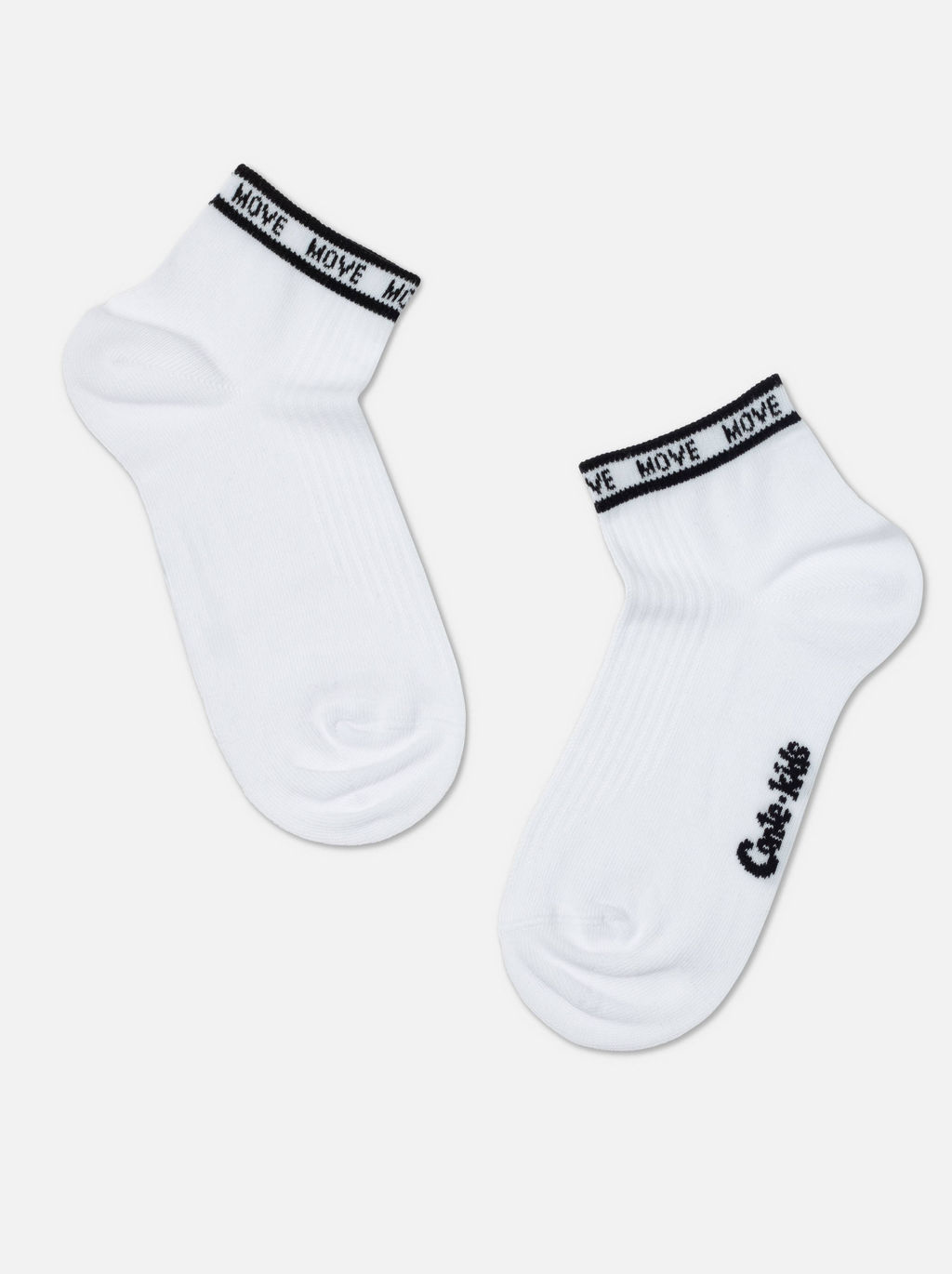 Цена за 2 пары CONTE-KIDS ACTIVE (короткие) Носки детские белый-черный